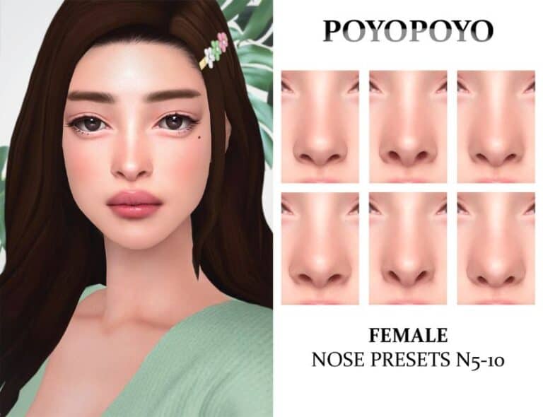 33 Sims 4 Nose Presets Thin Wide Crooked Noses We Want Mods