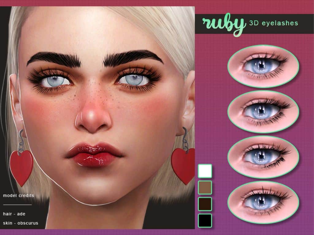 3D full length female eyelashes