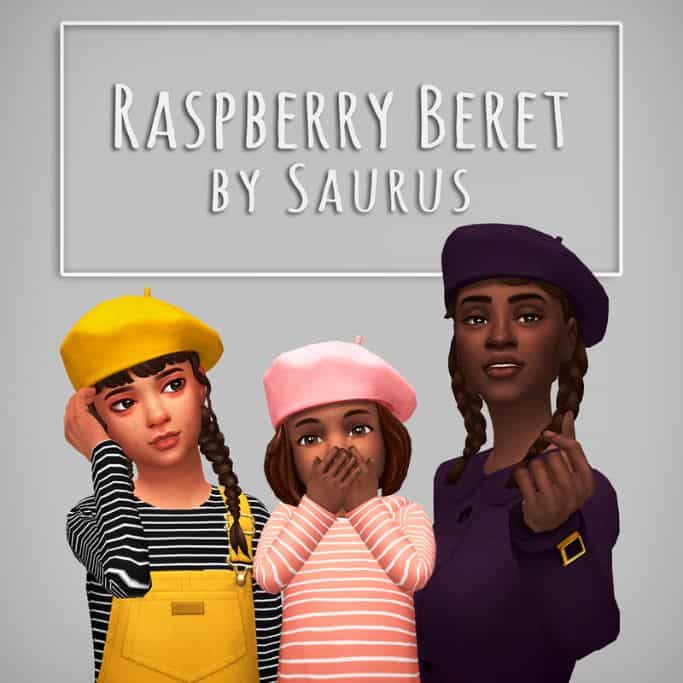 women & kids wearing berets