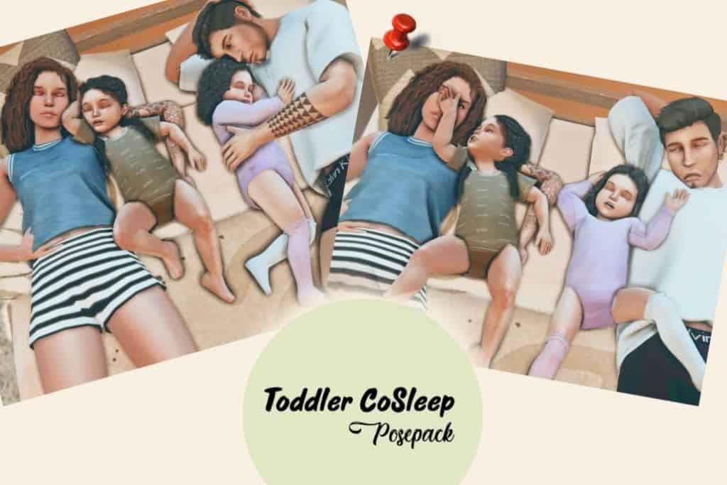 pictures of children sleeping with parents