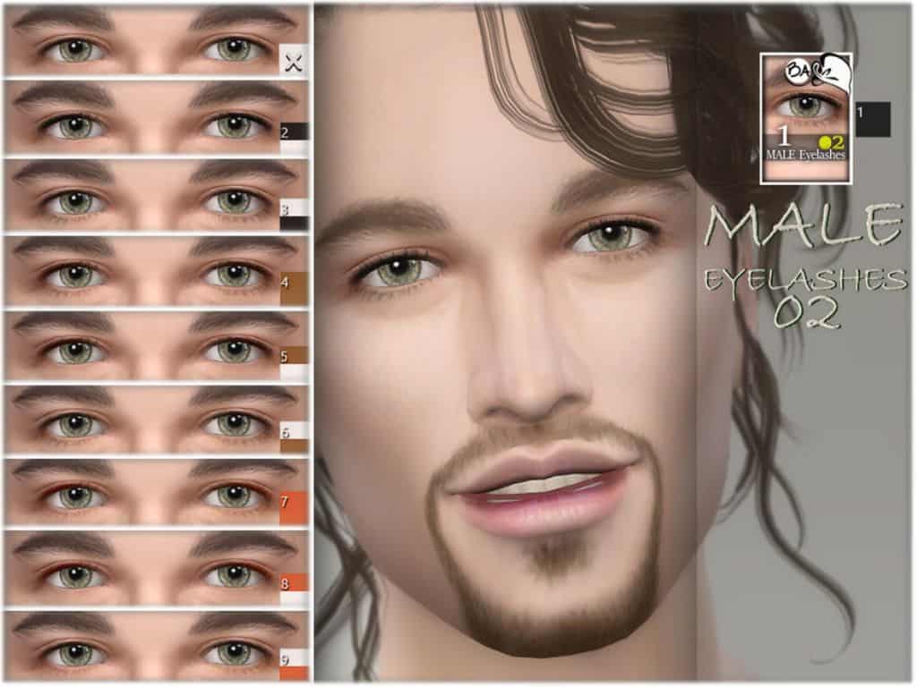 male eyelashes