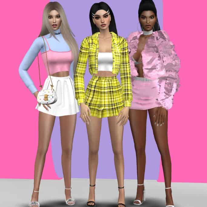 3 clueless outfits being modeled