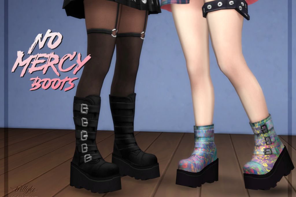 Sims 4 grunge cc boots