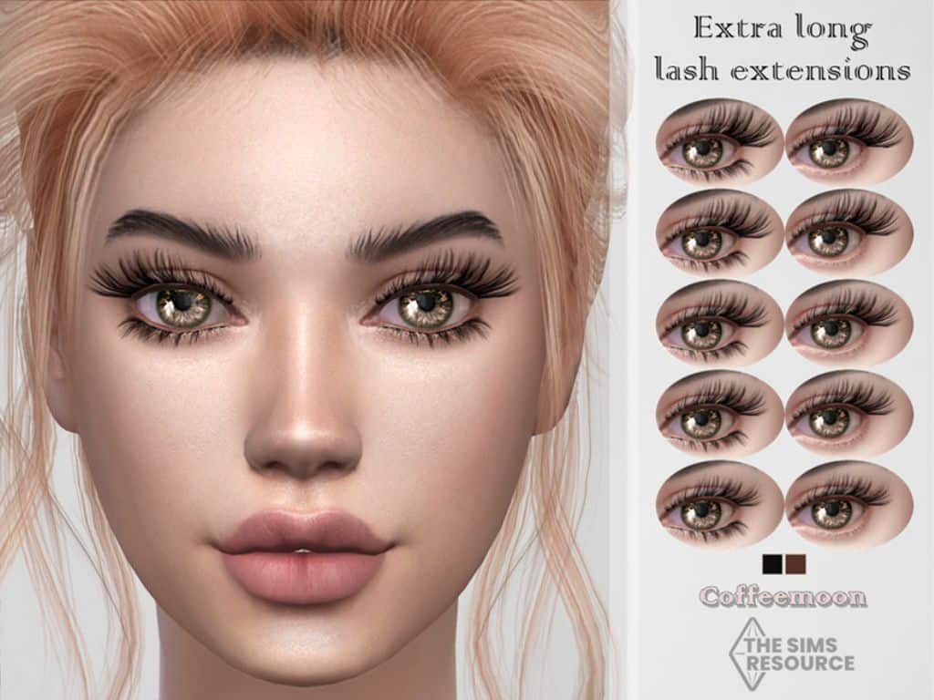 extra long female eyelashes