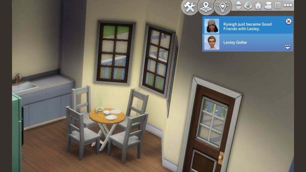screenshot creating friends using Sims 4 relationship cheats