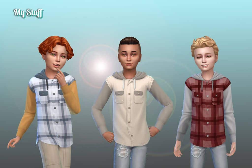 sims 4 boys long sleeve casual top