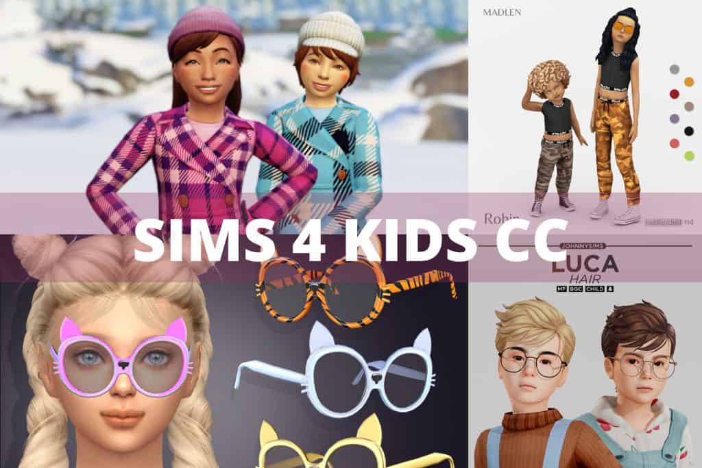 sims 4 kids cc collage