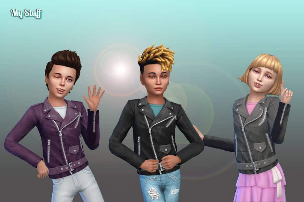 sims 4 kids moto jacket