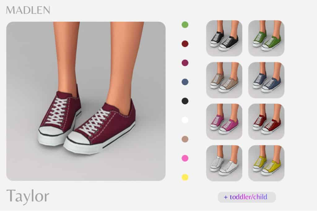 sims 4 converse style kids shoes