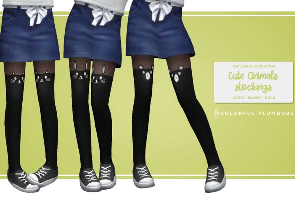 sims 4 kids animal stockings