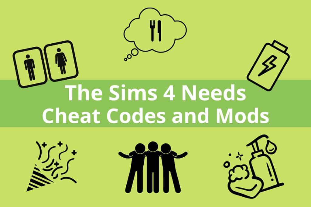 all six sims 4 needs illustrated with vectors