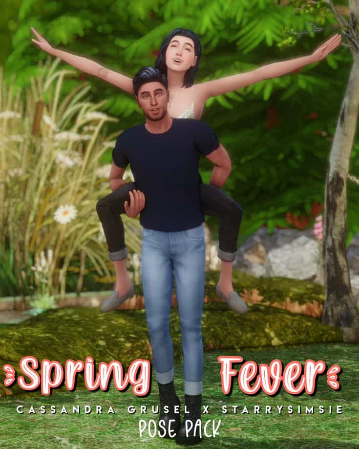 sim girlfriend piggybacking sims boyfriend