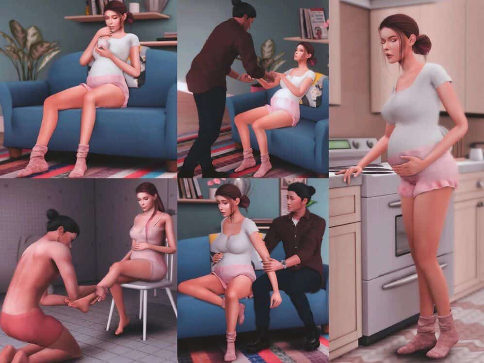 various discomforts of sim pregnant woman