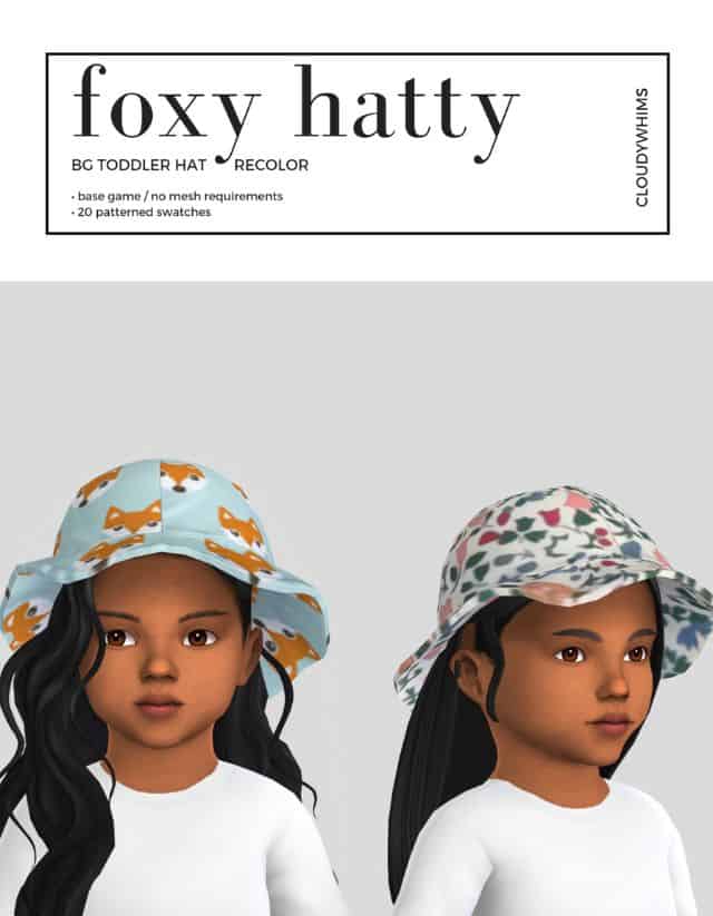 toddler cc bucket hats