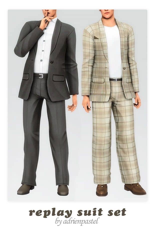 male cc sims 4 suit