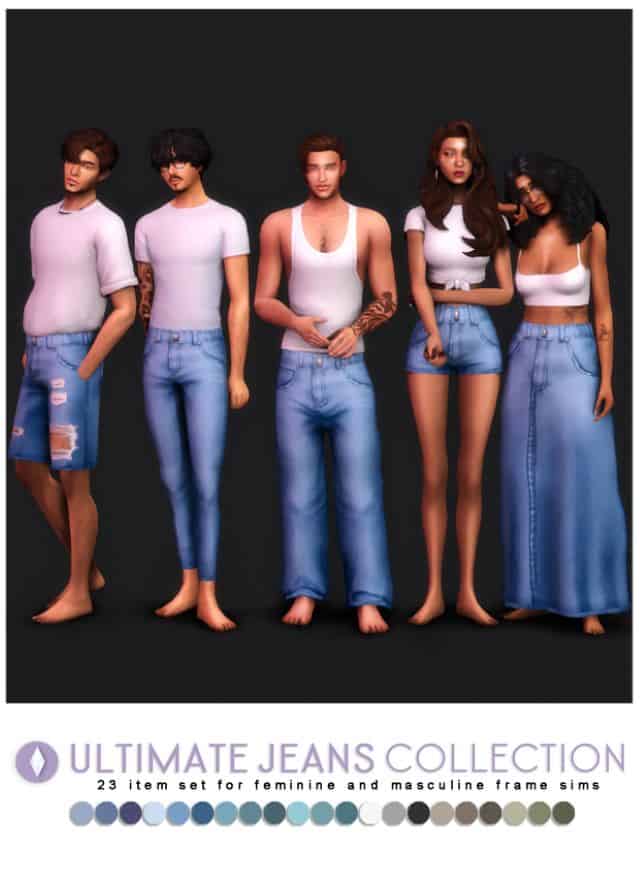 sims 4 denim bottom cc packs