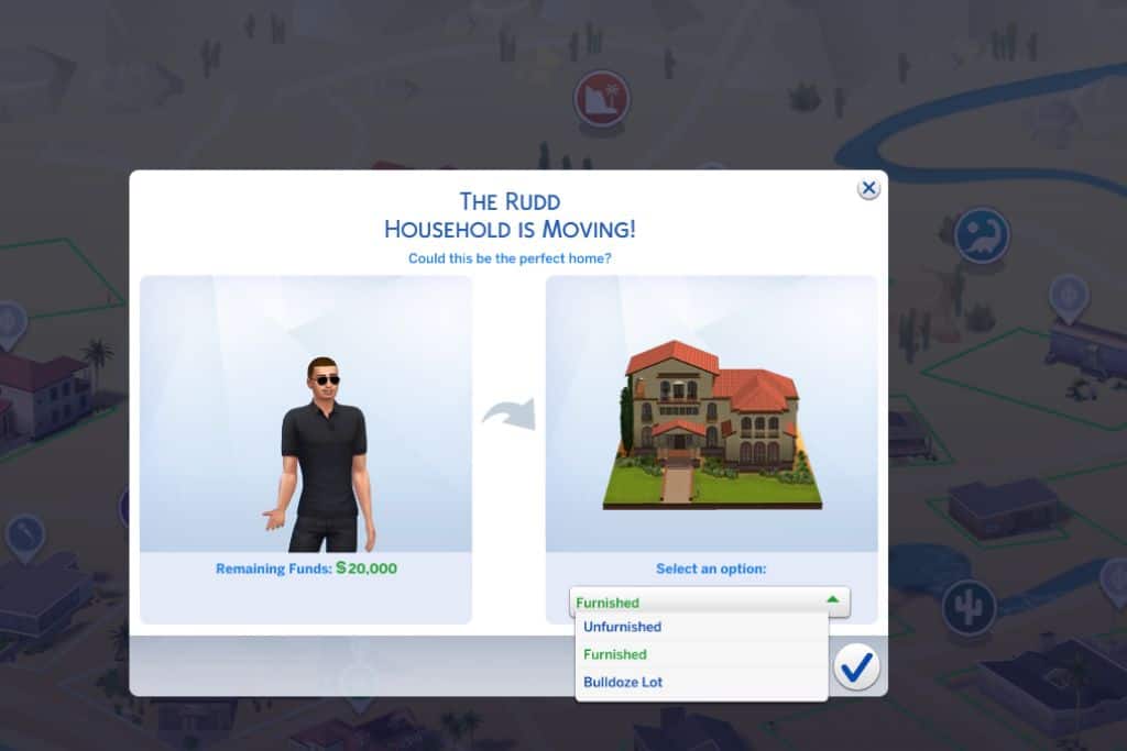 sim buying expensive home for free