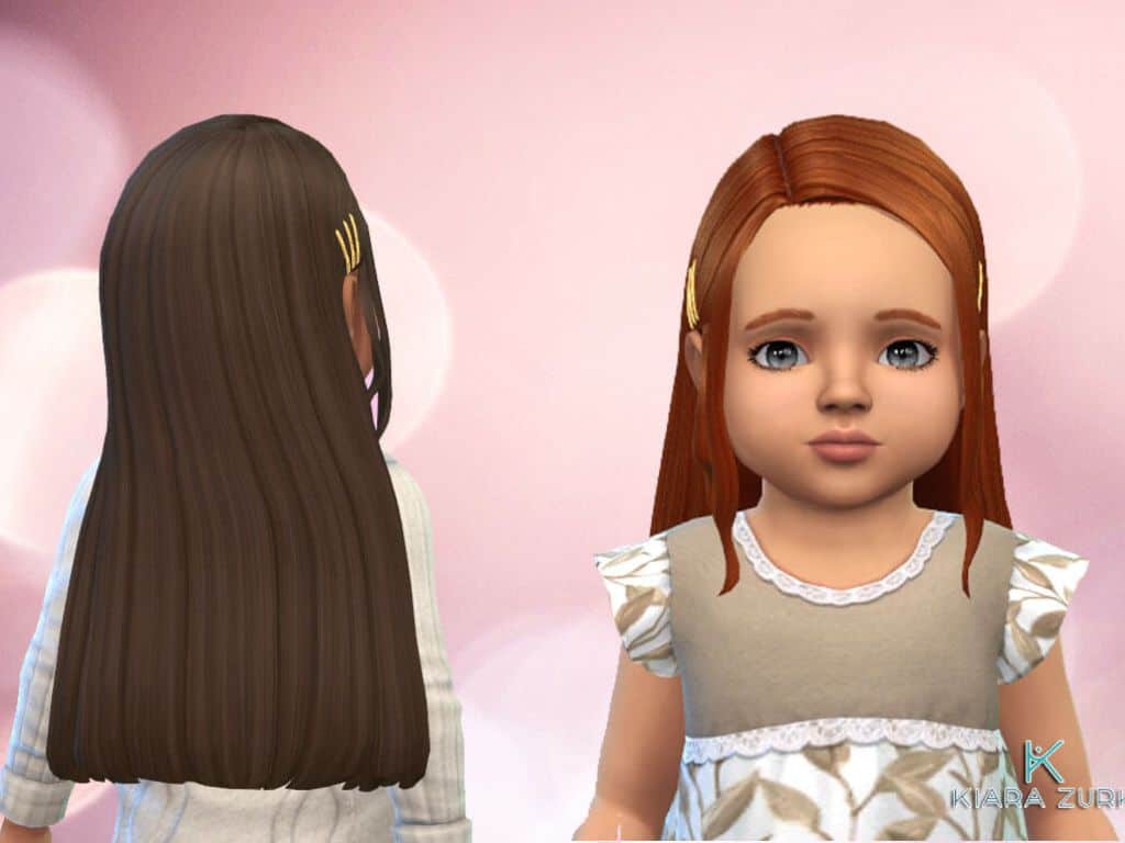 girls toddler hairstyle and hairclips
