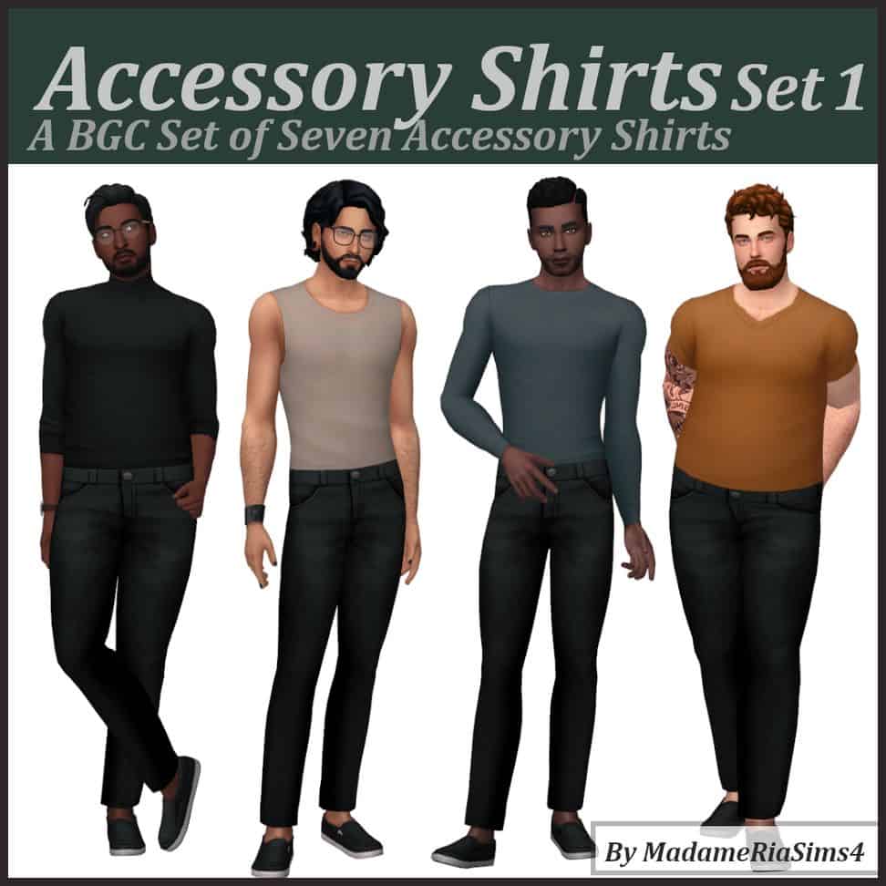 sims 4 male accessory shirts