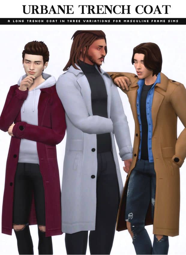 male cc sims 4 trench coat