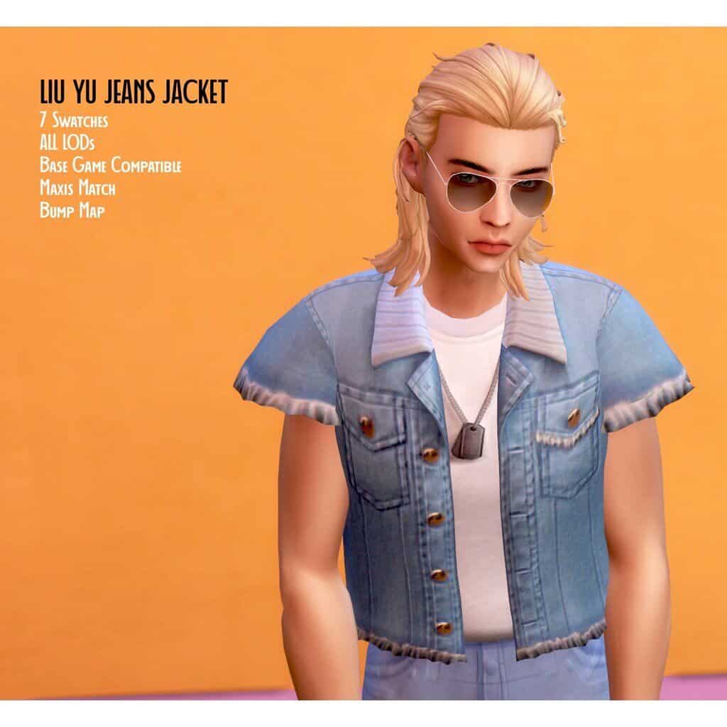 male cc sims 4 jean jacket