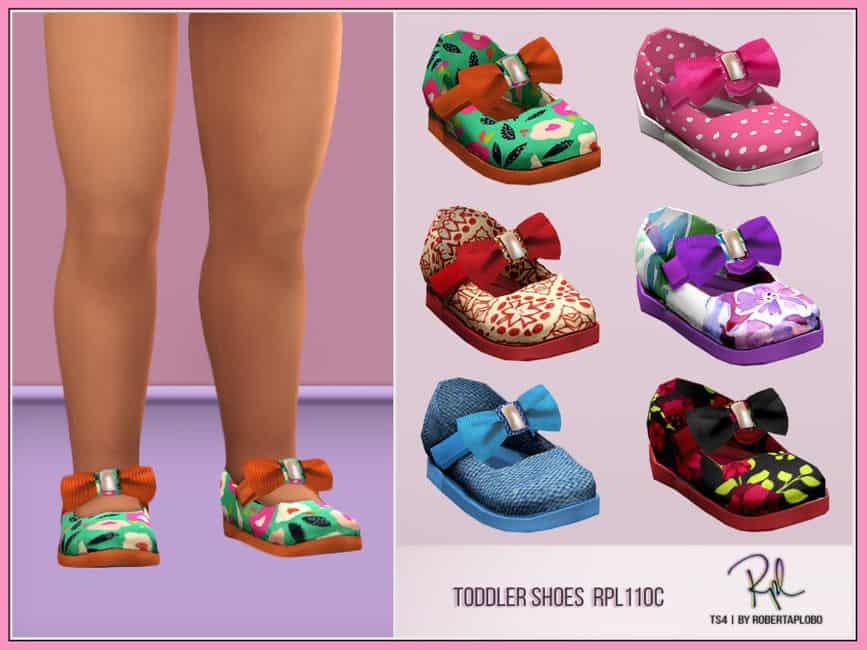 sims 4 toddler bow shoes cc