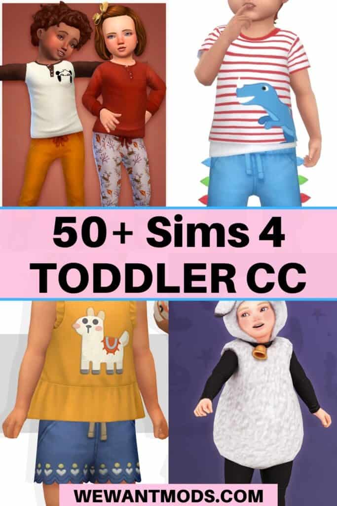 sims 4 toddler cc pinterest pin