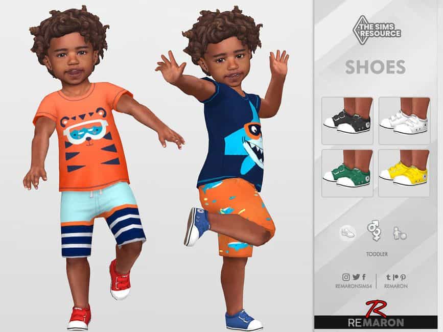 sims 4 toddler converse style shoes