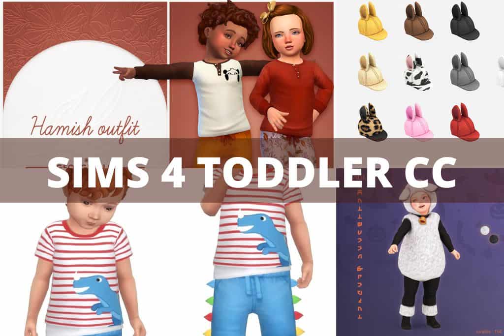 sims 4 toddler cc collage