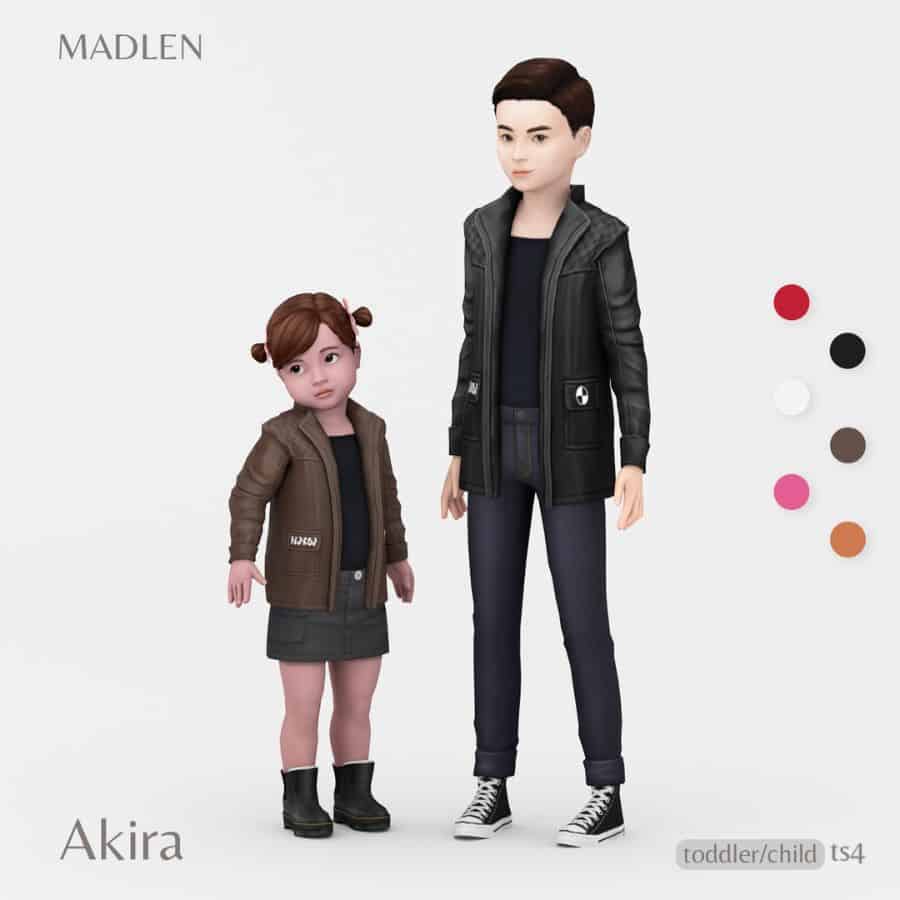 toddler cc leather jacket