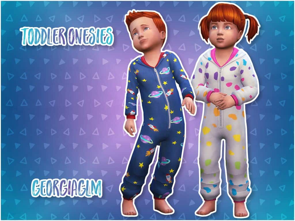 two toddlers in pajamas