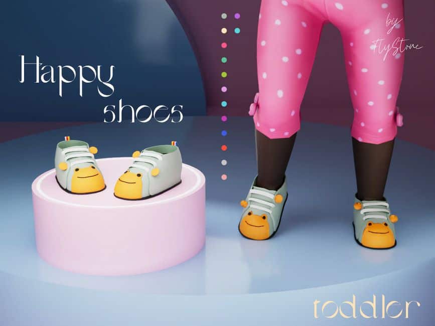 sims 4 toddler smiley shoes cc