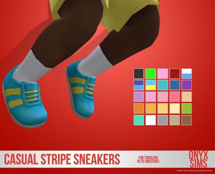 sims 4 toddler striped sneakers cc