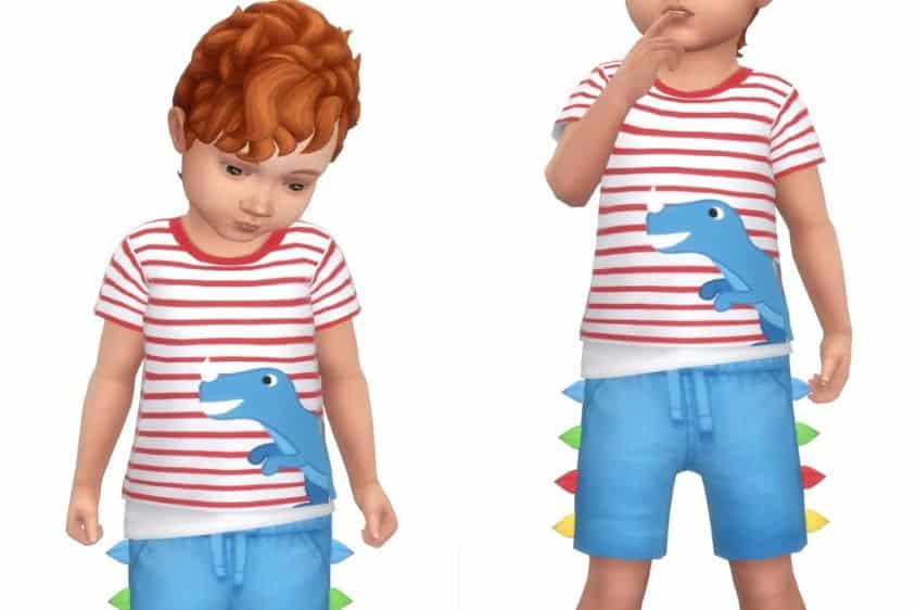 sims 4 toddler dinosaur outfit