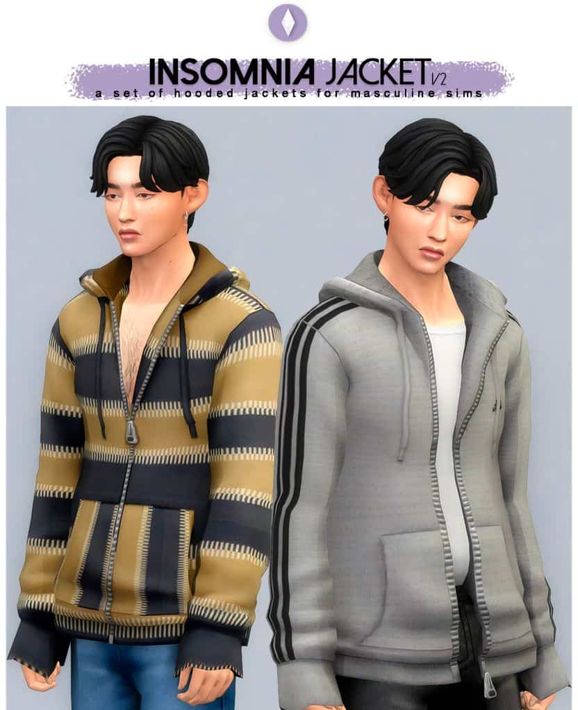 male cc sims 4 hooded jackets