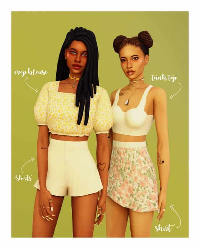 sims 4 light summer clothing cc