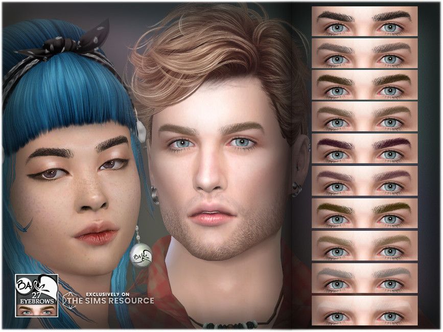 realistic sims 4 eyebrows