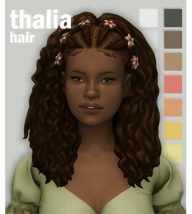 27 Curly Maxis Match Hair Sims 4 Claresabaha