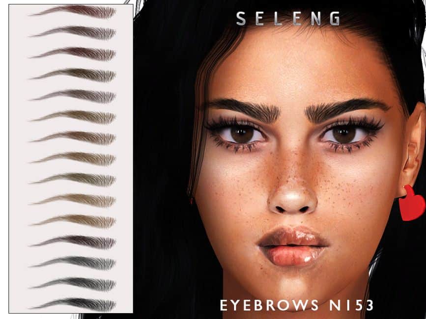 multiple sims 4 eyebrows with closeup view woman