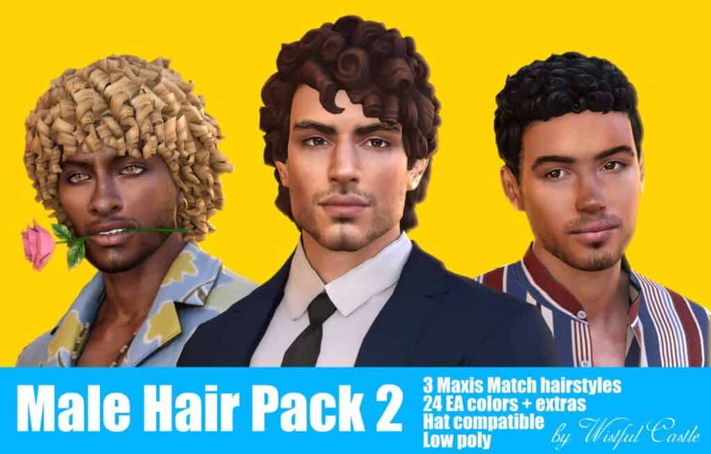 curly hair male sims 4