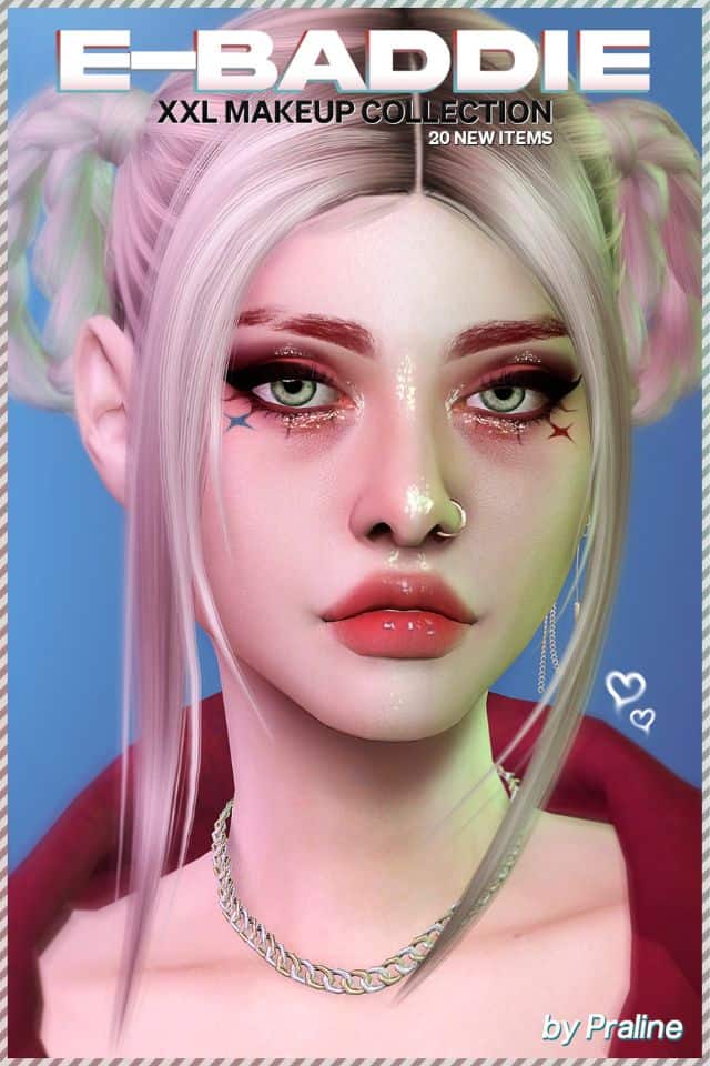 closeup photo sims woman slit eyebrow