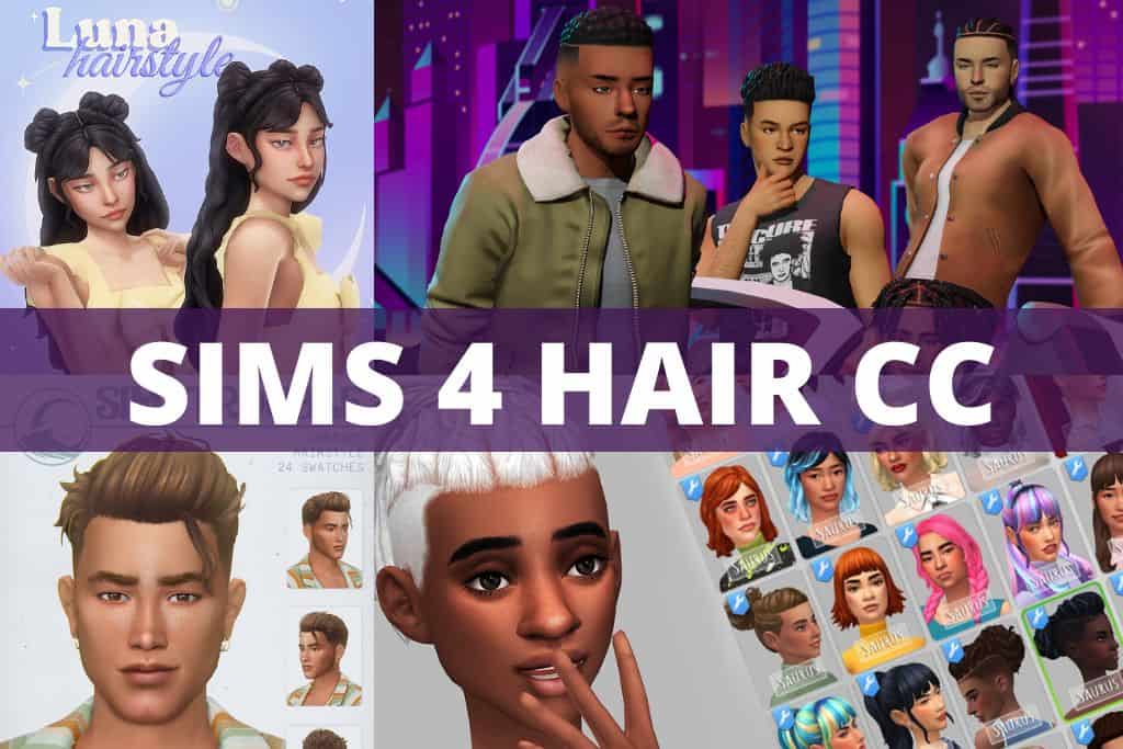 u^  Sims hair, Sims 4, Sims mods