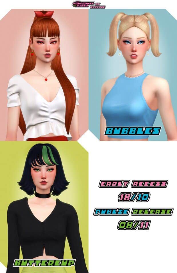 powerpuff girls-inspired hairstyles
