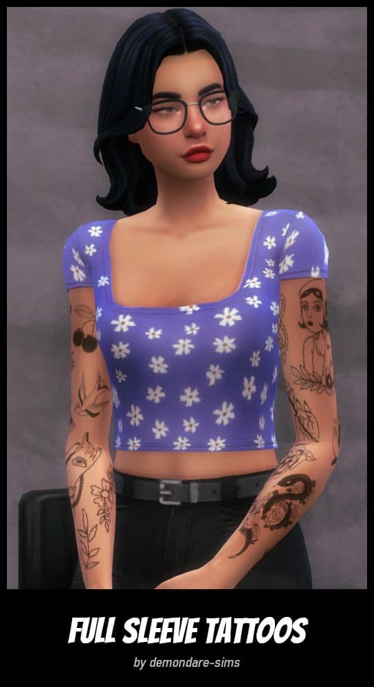 Mod The Sims  Superman tattoos