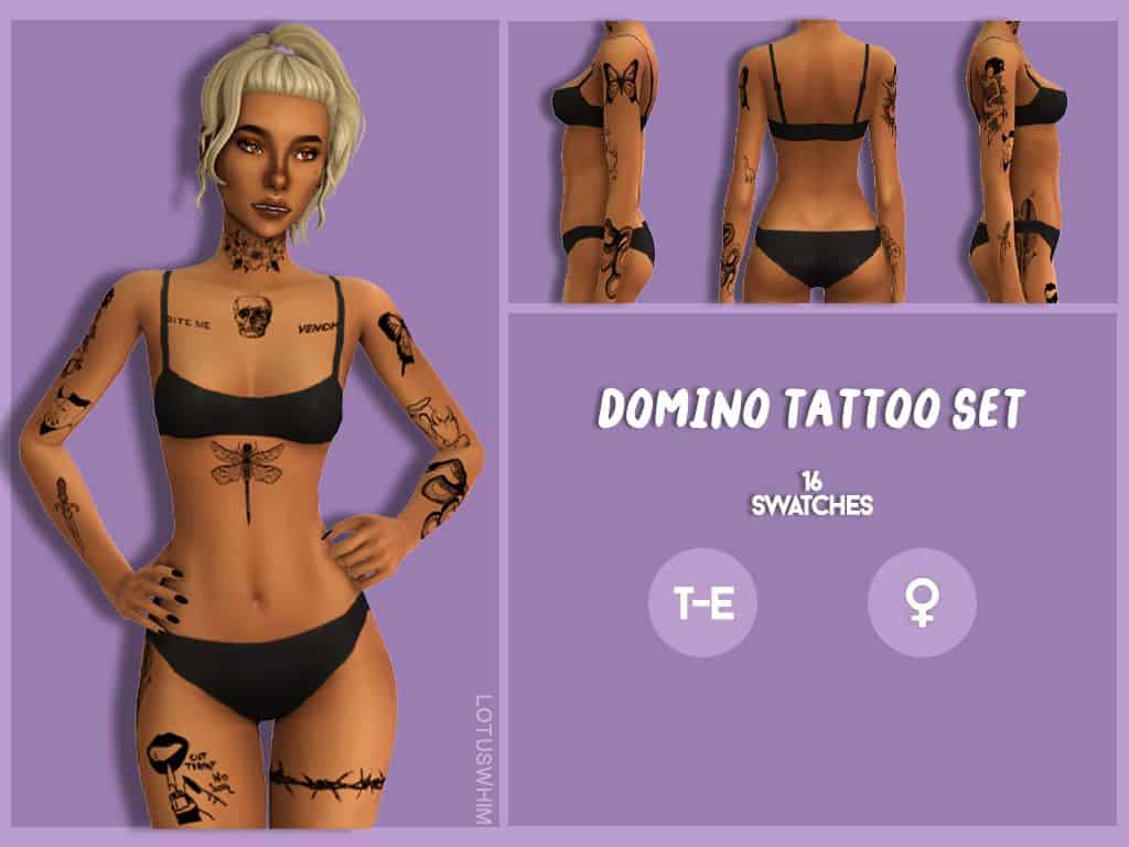 29 Sims 4 Custom Content Tattoo TalhaSophie   Sims 4 Tattoos Uploads 