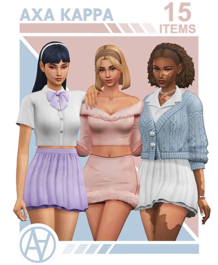 sims 4 girls in skirts