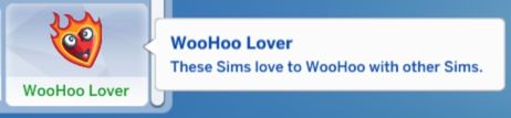 sims 4 woohoo lover trait shown in cas screen