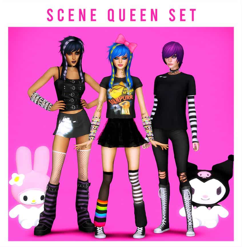 sims 4 teens punkish outfit