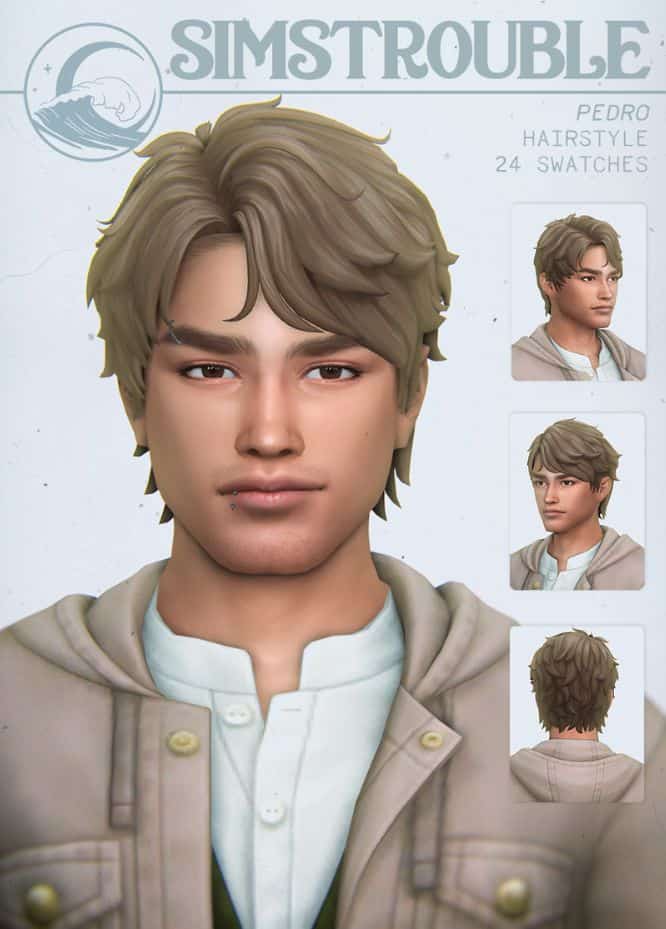 various headshots sims man with short hair