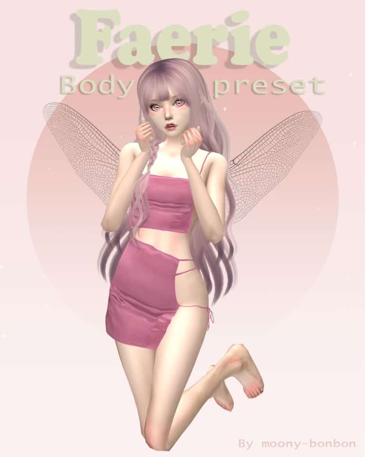 faerie girl in pink in small pink outfit